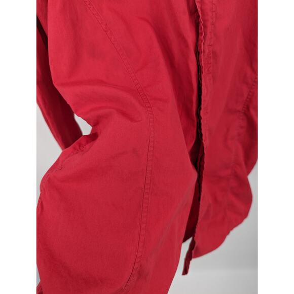 Pierre Cardin Red Button Up Dress Shirt Men’s 15.5x32 Long Sleeve Classic - Picture 7 of 8